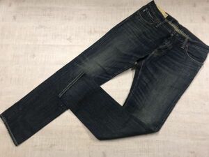 アバクロンビー&フィッチ Abercrombie&Fitch アメカジ テーパード デニム パンツ ジーンズ ボトムス メンズ ボタンフライ 32 紺