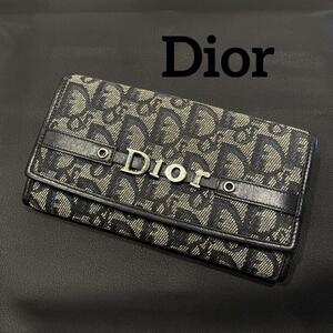 『Dior』 ディオール トロッター柄 ロングウォレット 長財布