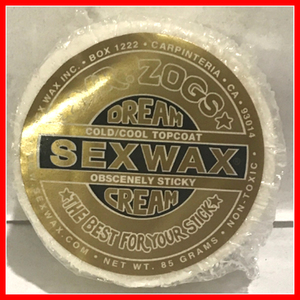 セックスワックス(SEX WAX) トップコートDREAM CREAM ドリームクリームサーフィンワックス/ゴールド　防水保温ボディーボードトリップ旅行