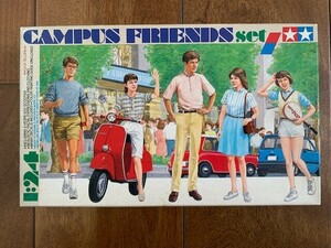 TAMIYA 田宮模型 キャンパスフレンズセット 1/24 プラモデル 1983年 CAMPUS FRIENDS タミヤ 昭和レトロ 未組立品 ★10円スタート★