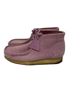 Clarks◆チャッカブーツ/27cm/ピンク/レザー/21621//