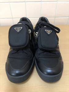 PRADA プラダ × adidas アディダス ORIGINALS FORUM LOW オリジナルス フォーラム ロー GY7043 サイズUS8.5 26.5cm ブラック　FK