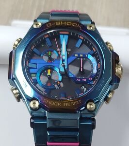 CASIO G-SHOCK MTG-B2000PH-2AJR 電波 ソーラー モバイルリンク ブル-フェニックス 鳳凰 時計 レインボー 中古・箱無し