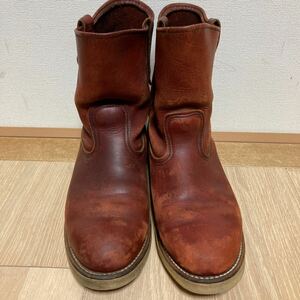 【希少】RED WING レッドウィング 866 ペコスブーツ 緑犬タグ 94年製 赤茶 サイズ9.5D 27.5cm米国製 ビンテージ