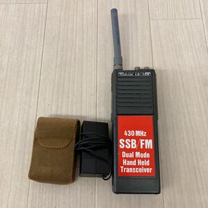 Belcom ベルコム UHF SSB/FMトランシーバー LS-702 ハンディ 無線機 Victor マイクロフォン MZ-110 ジャンク品