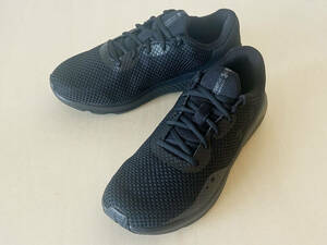 26cm 黒 アンダーアーマー UNDER ARMOUR UA Charged Pursuit 3 EXTRA WIDE BLK/BLK US8/26cm