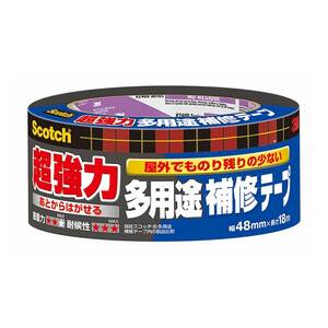 のり残り少ない(超強力) ロール 幅48㎜×長さ18M 3M スコッチ超強力多用途補修テープのり残り少ないタイプDUCT-NR18