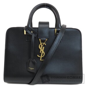 SAINT LAURENT サンローラン ベイビーカバス 2WAY ハンドバッグ カーフ レディース 中古