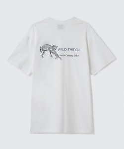 「WILD THINGS」 半袖Tシャツ MEDIUM ホワイト メンズ