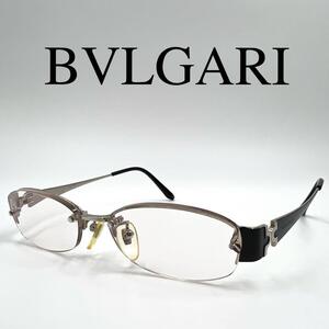 BVLGARI ブルガリ メガネ 眼鏡 度入り サイドロゴ ケース付き