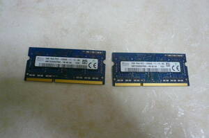 メモリーPC3　4GB 12800S (2GB*2) 中古