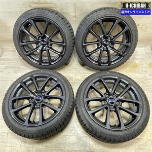 スバル WRX S4 純正 8.5-18+55 5H114.3 ダンロップ WM02 245/40R18 18インチ スタッドレス 4本セット 009