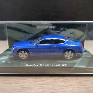 1/43 Bentley Continental GT（ベントレー コンチネンタル GT）Blue metallic（ブルーメタリック）MINICHAMPS（ミニチャンプス）
