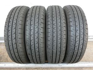 2024年製★ 145/80R12 80/78N ★ 4本セット ★ YOKOHAMA ★ BluEarth -VAN RY55　約8.5分山　軽トラック軽バン用タイヤ