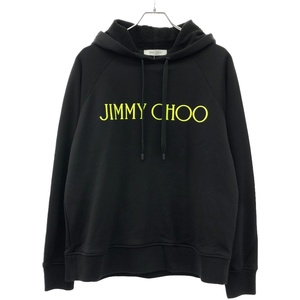 JIMMY CHOO ジミー チュウ ロゴプリントプルオーバー パーカー J000135309 ブラック S ITKR2BC7G36K