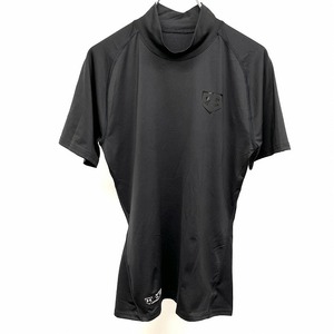 アンダーアーマー UNDER ARMOUR 野球 コンプレッションウェア ハイネックTシャツ ストレッチ 半袖 ポリなど XL 黒 メンズ(レディース？)