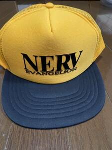 【当時もの】スナップバック　エヴァンゲリオン　ネルフ　キャップ　NERV アニメ　アニメシャツ　90年代　supreme 古着　evangelion CAP