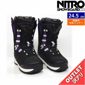 【OUTLET】23-24 NITRO BIANCA TLS カラー:Black Purple 24.5cm ナイトロ ビアンカ レディース スノーボードブーツ 型落ち 日本正規品