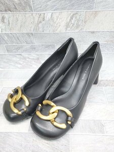 ◇ CHARLES & KEITH チャールズ＆キース ヒール パンプス サイズ38 ブラック レディース P