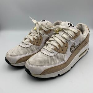 K654 NIKE ナイキ AIR MAX 90 FB2617-100 レディース スニーカー US7 24cm ホワイト ベージュ