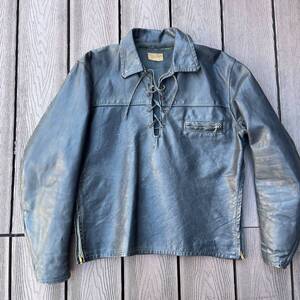 Vintage 1950`s HORSEHIDE Taubers ビンテージ　ホースハイド　タウバーズ　レザー　シャツ　ジャケット　ライダース