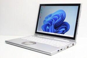 1円スタート ノートパソコン 2in1PC Windows11 WPS office搭載 Panasonic レッツノート CF-XZ6 SSD256GB メモリ8GB 第7世代 Core i5