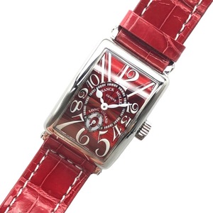 フランク・ミュラー FRANCK MULLER ロングアイランド レッドカーペット 900 S6 RED CARPET AC 腕時計 レディース 中古