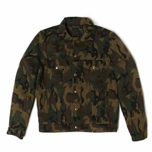 定価3.7万円 RAISED BY WOLVES NAVARRO TRUCKER JACKET JACQUARD WOOL CAMOUFLAGE L PLEASURES COLD WORLD クリーニング済 タグ有