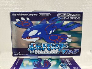 【美品・箱説チラシ付き◆GBA ポケットモンスター サファイア ポケモン 他にも出品中、※匿名・同梱可 】/U3