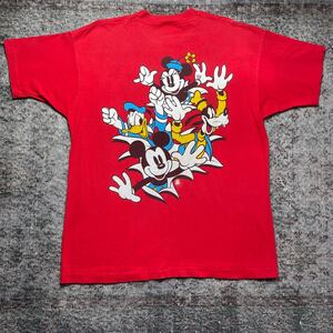 【90s ヴィンテージ】ディズニー　Disney ミッキー　ミニー　ドナルド　グーフィー　Tシャツ