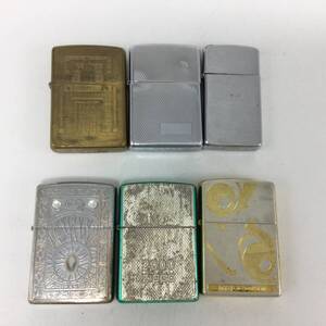 EE38★【6点セット】火花確認済み 3点 / 未確認 3点 / zippo ジッポ オイルライター / スリム DAITO 他 / 喫煙グッズ 喫煙具 現状品