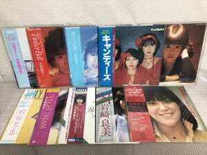 ★松田聖子 キャンディーズ 小泉今日子 河合奈保子 岩崎宏美 岩崎良美 柏原芳恵 レコード LP 帯付き ■ まとめ売り10枚セット ■ 由112