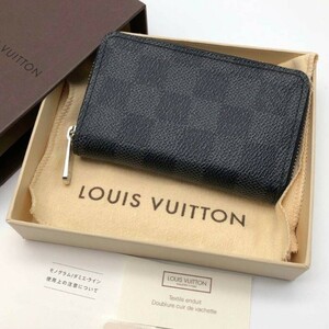 奇跡の極美品！1円出品！ルイヴィトン ダミエグラフィット　ジッピー　コインパース　カードケース LOUIS VUITTON 小銭入れ