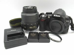 ☆Nikon ニコン デジタル一眼レフカメラ D3100 ボディ レンズ付 Nikon DX AF-S NIKKOR 18-55mm 1:3.5-5.6G 簡易撮影確認済み 中古☆