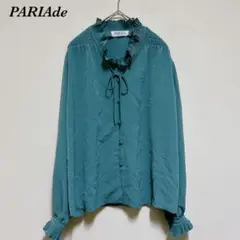 パリエイド PARIAde ブラウス シャツ 日本製 袖襟フリル
