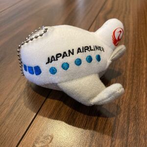 JAL 飛行機ぬいぐるみ キーホルダー