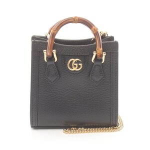 グッチ ダイアナ スーパー ミニ バッグ ブランドオフ GUCCI レザー ハンドバッグ レザー レディース