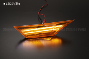 90LED FC/FK シビック クリスタル LED サイドマーカー [アンバーレンズ] 検) FK7/FK8/FC1 ハッチバック セダン TYPE R USDM US仕様にも