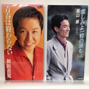 （８ｃｍシングル) CD『和田青児「青春は終わらない」 / 高山厳「悲しみよ一粒の涙も」の２枚セット』送料安！(ゆうメールの場合)