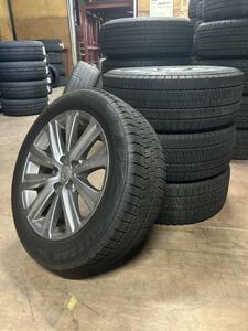 中古冬タイヤホイールセット　215/55R17　BRIDGESTON VRX2　4本セット　送料安★☆