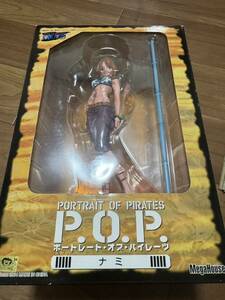 新品未開封　ONE PIECE　ポートレート・オブ・パイレーツ P．O．P ナミ 　メガハウス　フィギュアコレクション 