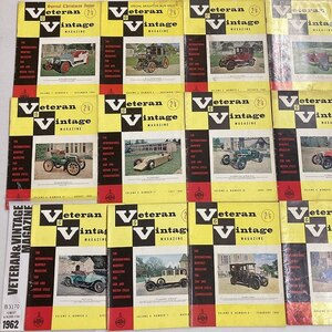 B3170　1962　12冊セット 「THE VETERAN AND VINTAGE」　ベテラン&ヴィンテージ 英国旧車雑誌 英国車 旧車　ビンテージ　クラシックカー