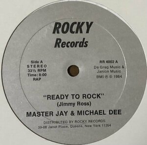 Master Jay & Michael Dee - Ready To Rock US盤 12インチ 80