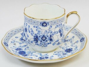 中古・美品【NARUMI ナルミ】ミラノ デミタスカップ&ソーサー C&S BONE CHINA ボーンチャイナ 鳴海製陶 小さ目カップ MADEI N JAPAN