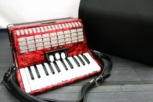 【行董】KAWAI カワイ 26鍵盤 ドイツ製 アコーディオン MADE IN GERMANY 1073/011 ハードケース付 AS680ABH26