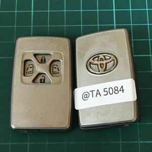 @TA5084 トヨタ 純正 スマートキー 4ボタン エスティマ アルファード ヴェルファイア ANH20 ACR50 キーレス