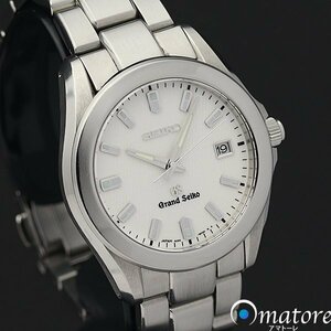 1円～◎美品◎SEIKO セイコー GS グランドセイコー 白柄文字盤 メンズ クォーツ SBGF017 8J56-8020◎