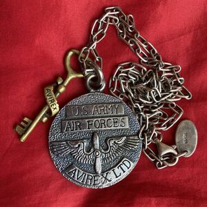 ★即決有★希少レア！AVIREX LTD US ARMY AIR FORCES ヴィンテージ AVIREX ネックレス アヴィレックス ネックレス AVIREX ペンダント