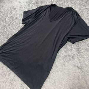 大きいサイズ♪メンズ♪Vネック半袖インナーTシャツ黒4L★ゆうパケット配送可能★新品43