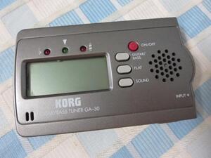 KORG ギター/ベース用チューナー GA-30